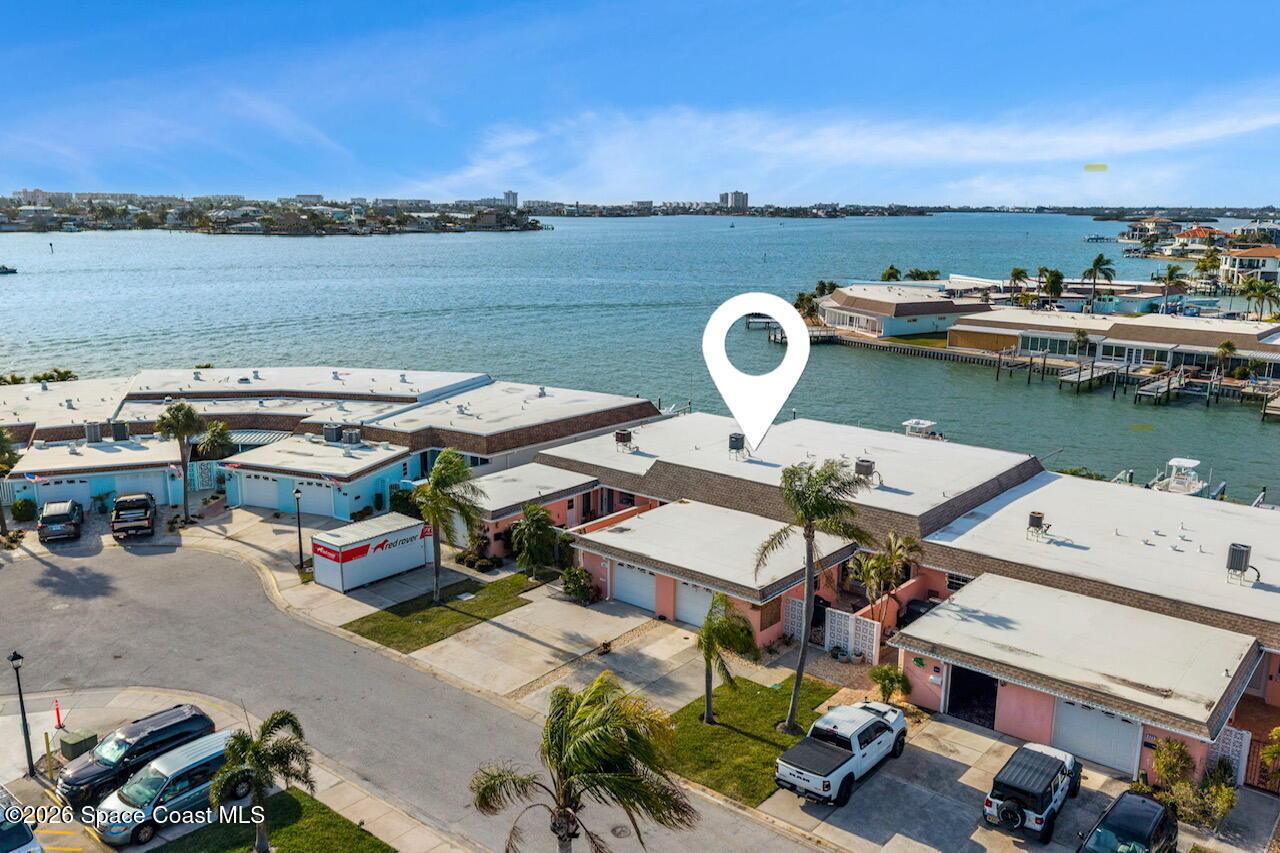 aerial of villa location in Boca Ciega Point