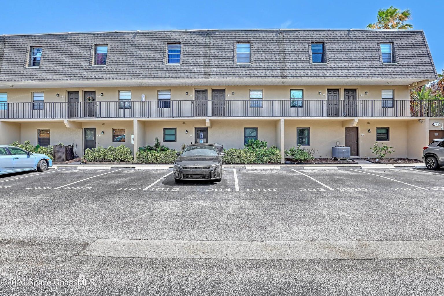 assigned parking spot directly in front of unit
