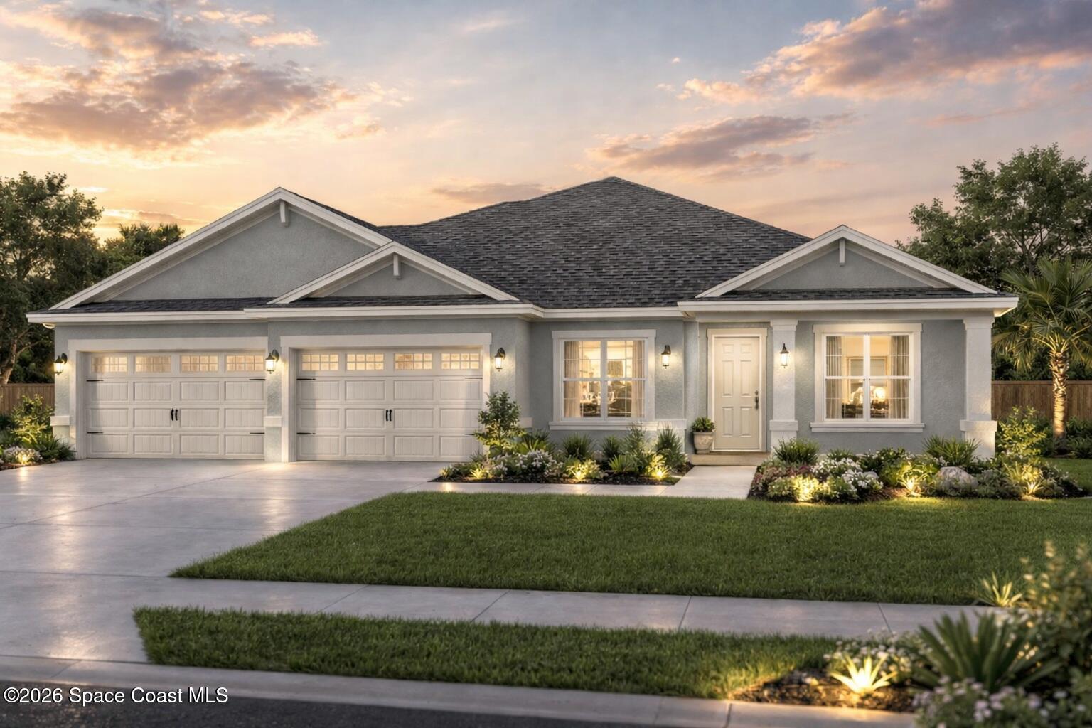 Sample 4 bed 3 bath 4 car garage