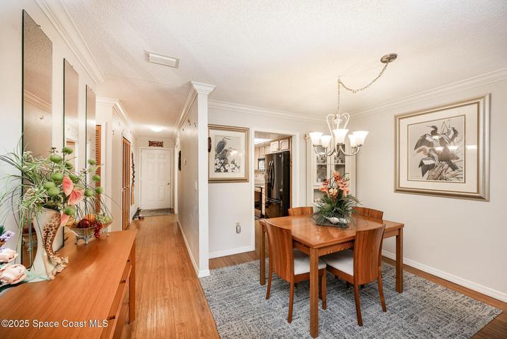 Foyer and dining area