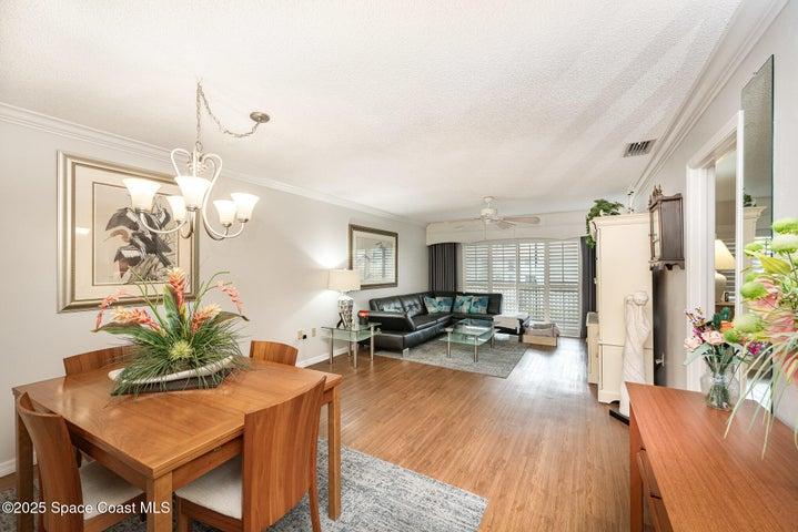 Dining and living room area
