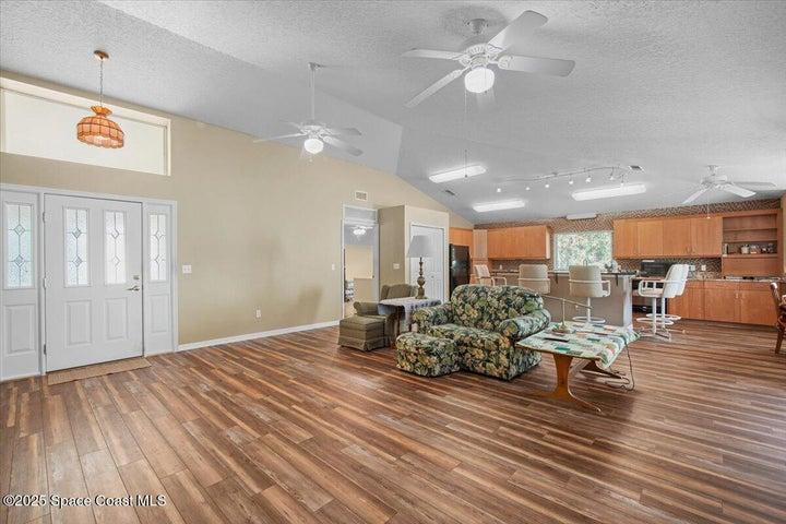 Open Concept Living/Dining and Kitchen