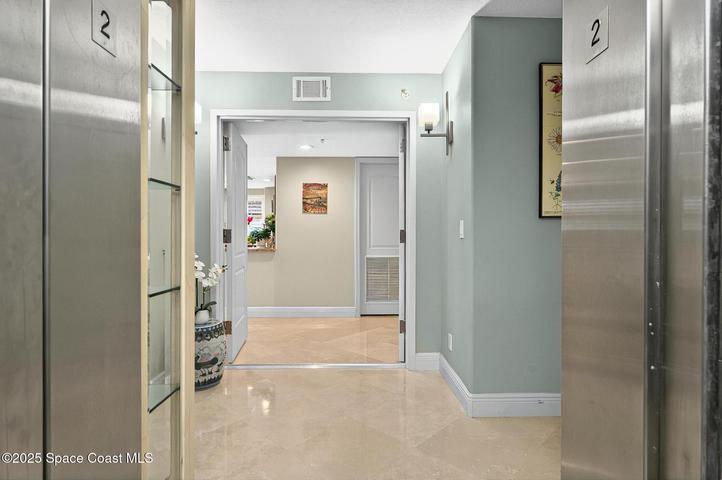 Entering your private foyer from the elevator.
