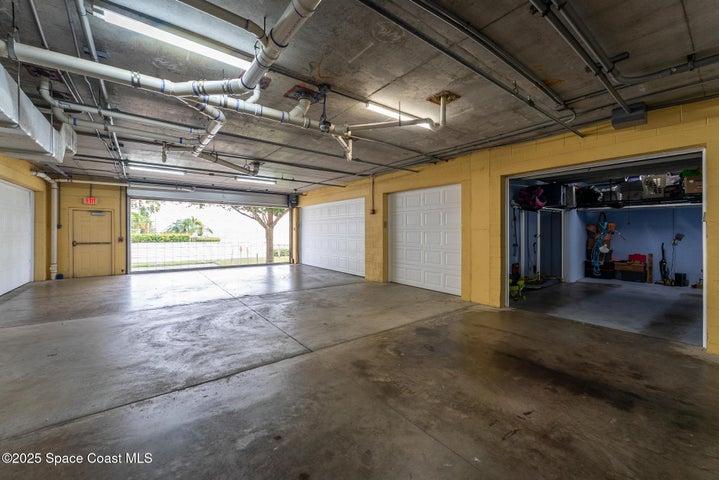 Not one but two separate garages with storage shelves. Plus another additional storage closet!