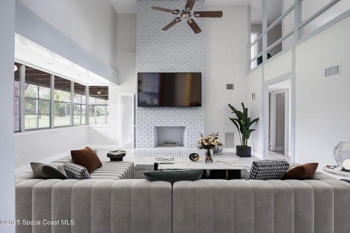 Living Room - Virtually Staged