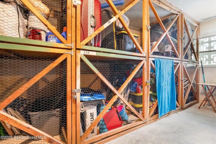 Addional storage locker located on the 3rd floor