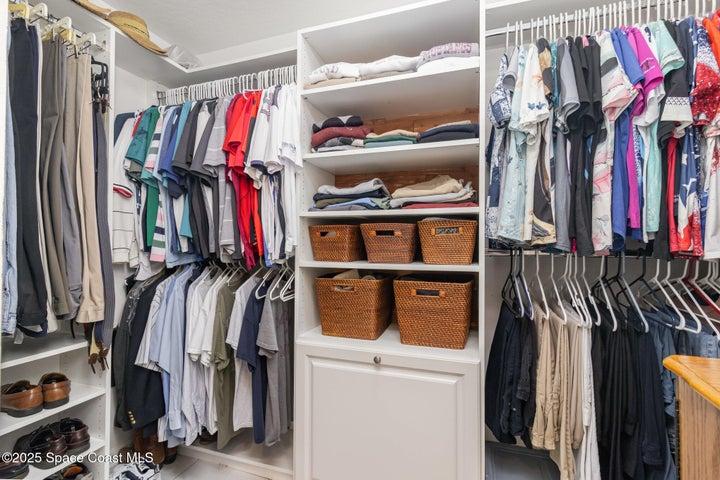 Primary walk-in closet
