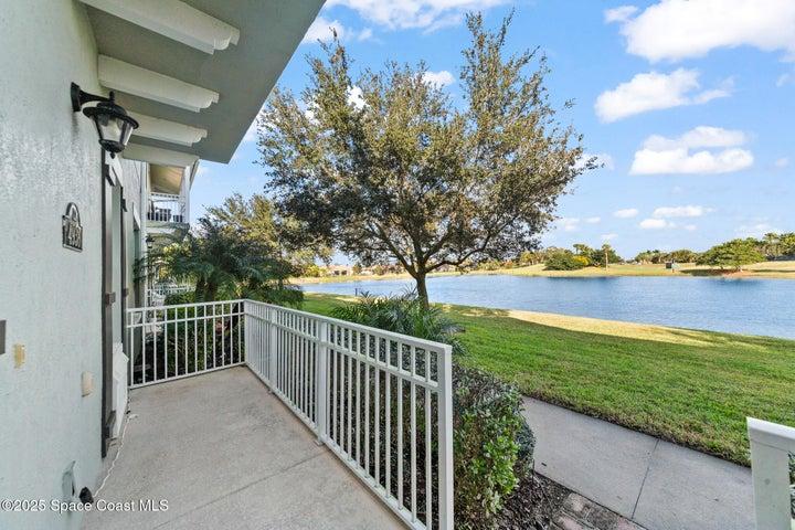 Water view from front entrance and 2nd floor balcony.