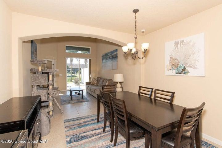 Elegant formal dining area.