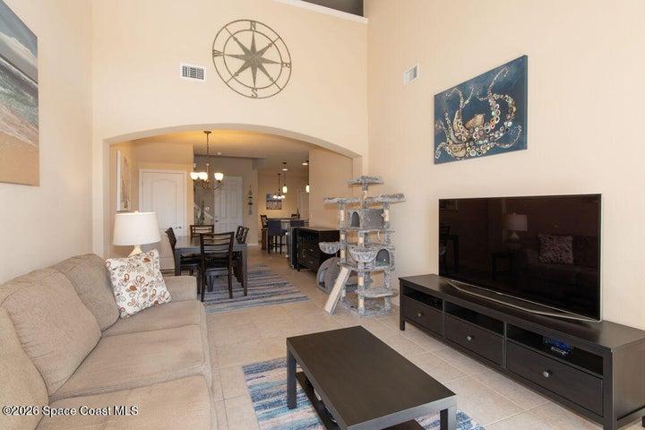 Spacious, sun-drenched family living space.