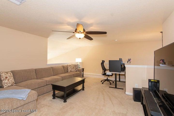 Flexible upstairs space with natural light.