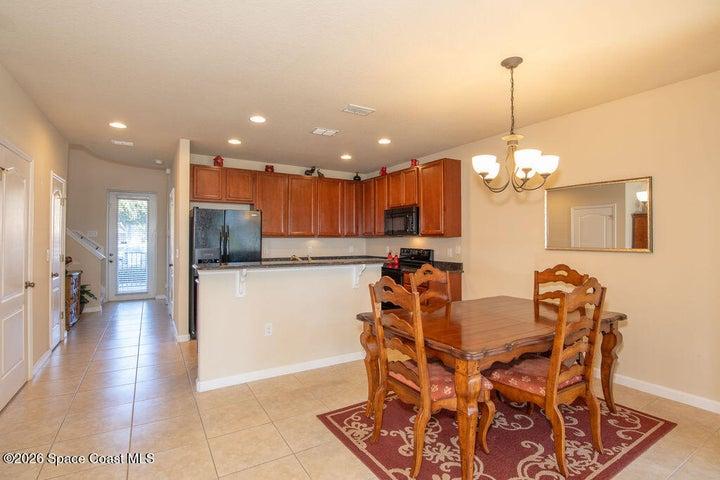 his view highlights the seamless flow from the dining room into the kitchen, keeping the chef connected with guests.