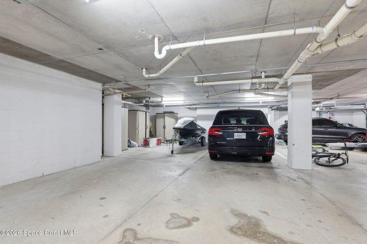 Garage Parking space on left is a corner location