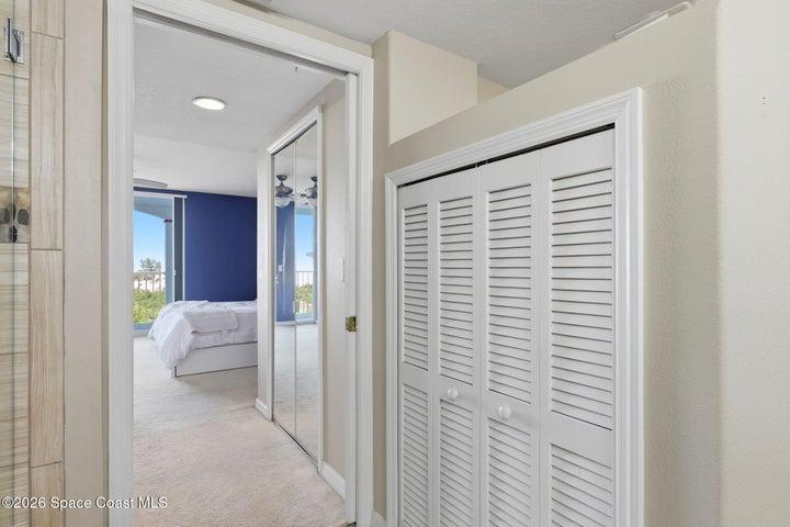 His & Her Closets in Master