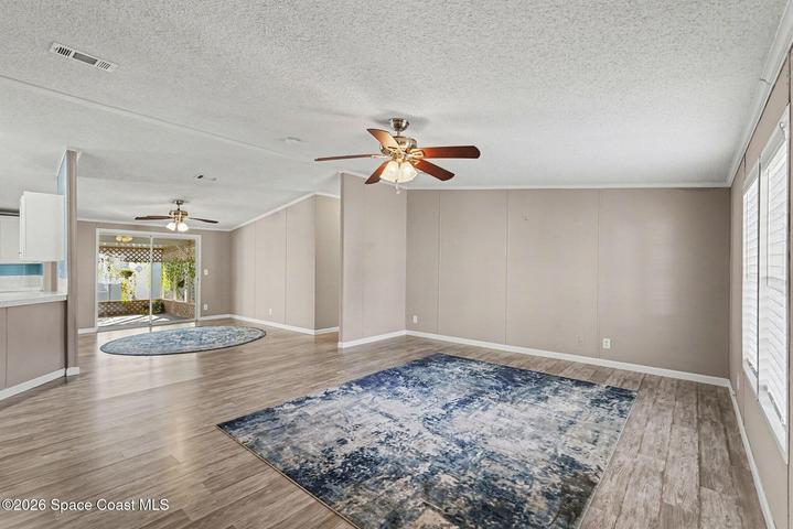 Living room from front door