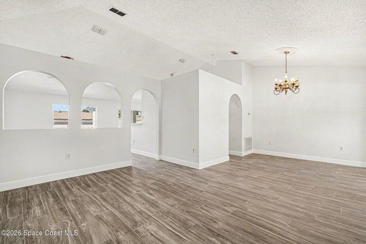 Looking in to home from front door
