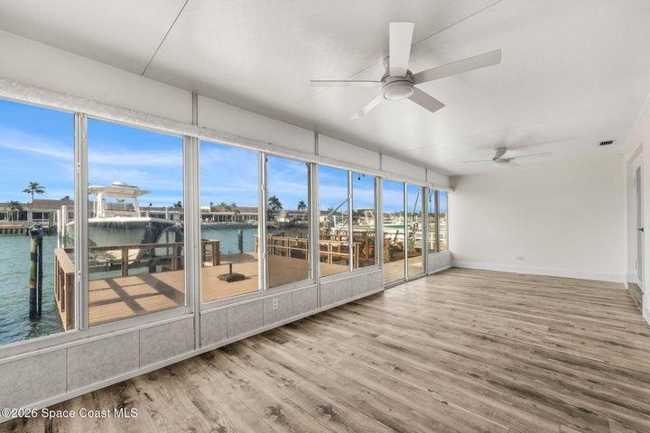 enclosed sunroom/family room