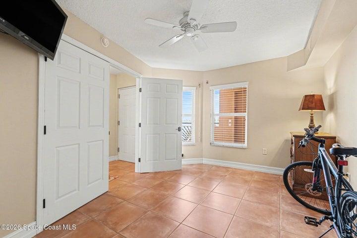 3rd Bedroom has French doors.