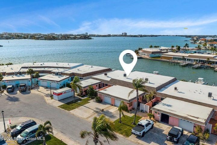 aerial of villa location in Boca Ciega Point