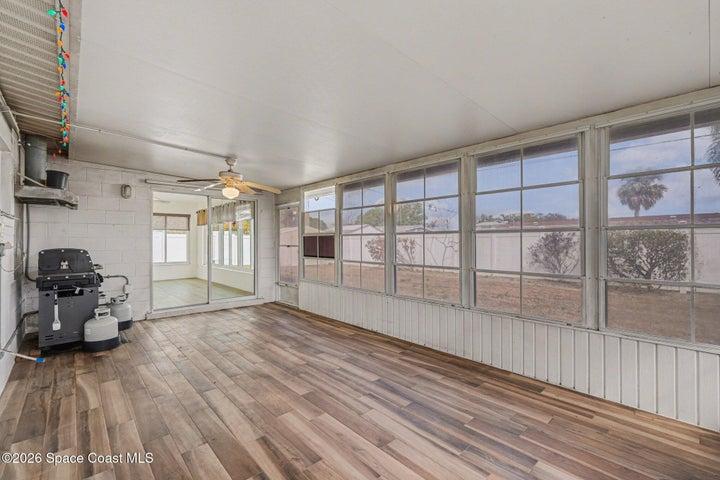 Rear sunroom