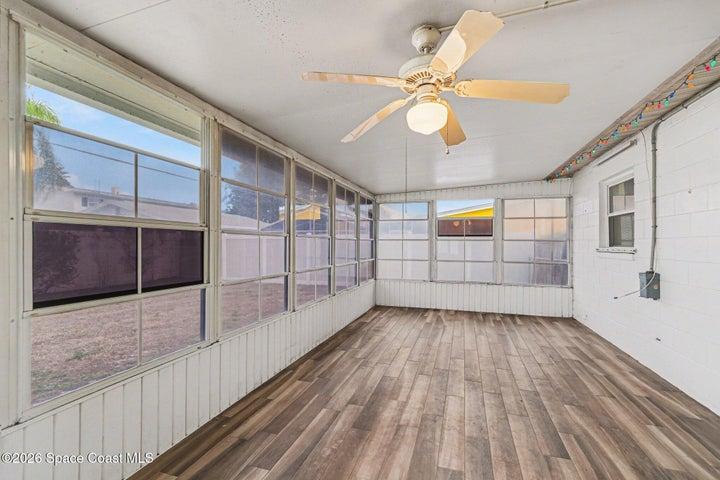 Rear sunroom
