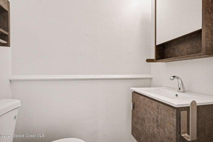 Downstairs half bath