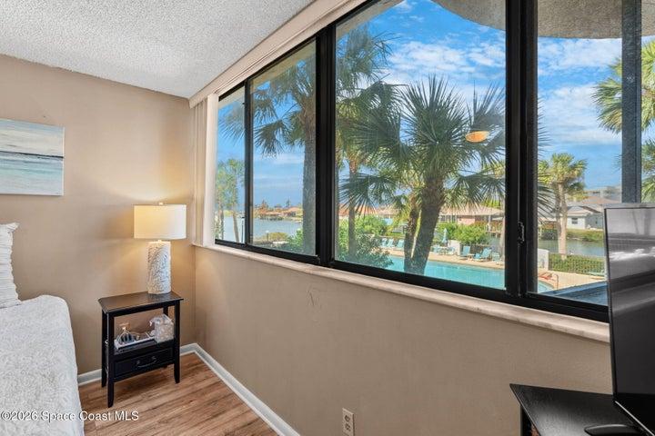 Primary bedroom at 300 Columbia Drive Unit 3204 with a walk-in closet and private bathroom.