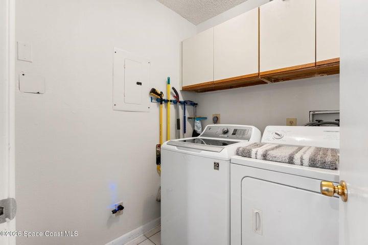Washer and dryer are located inside 300 Columbia Drive Unit 3204 for everyday convenience.