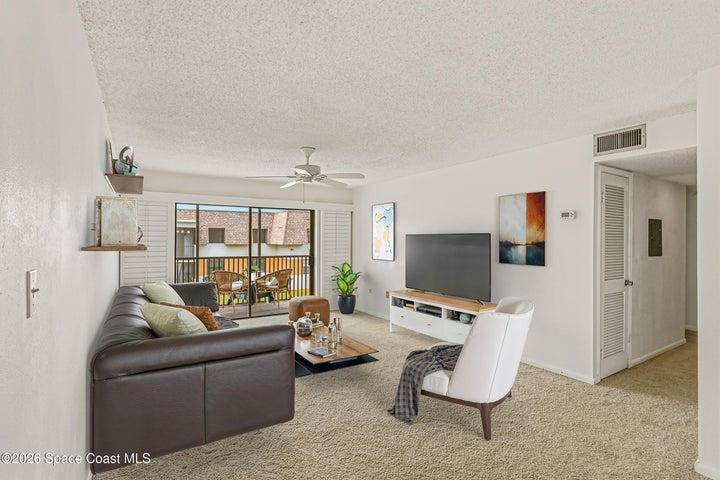 staged living room