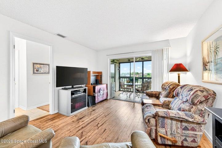 Living Room Showing Doorway to Primary Suite