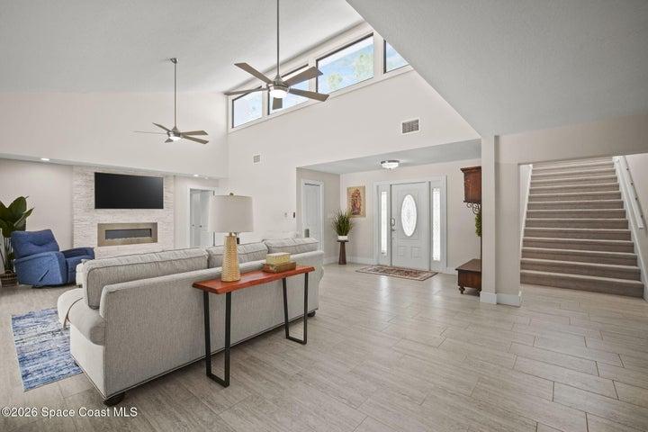 Front Entrance and living room