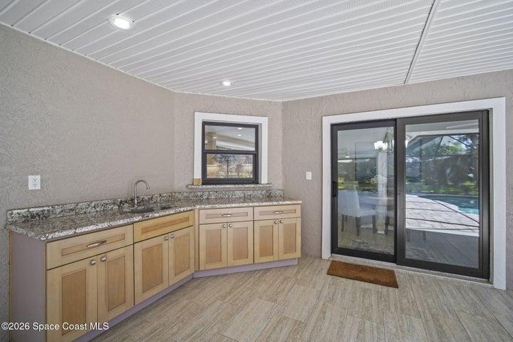 Outside kitchen