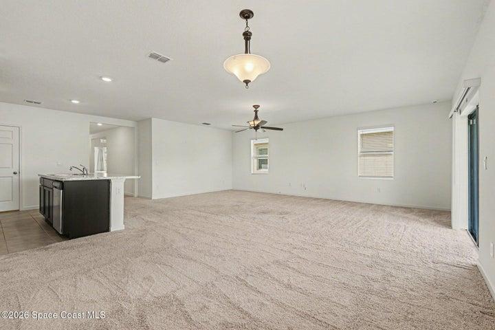 large open living area