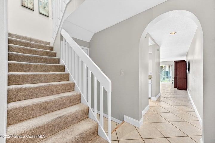 As you walk into the home lots of natural light