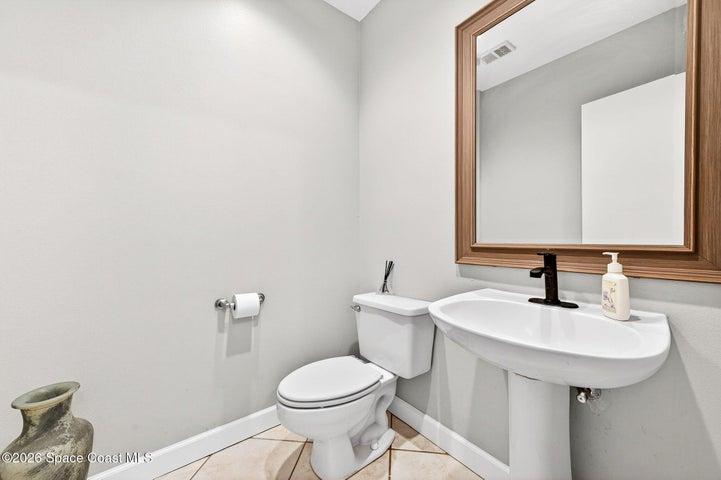 lower level half bath