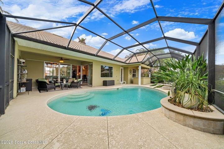 Pool area with outdoor Shower