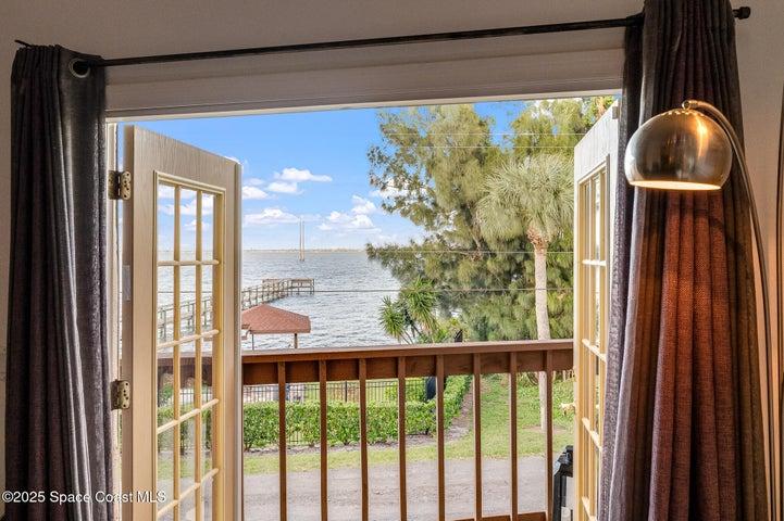 With views of the water and dock