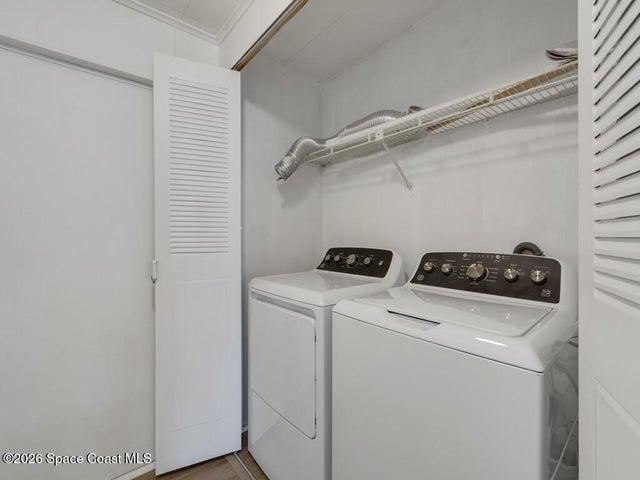 Laundry area with washing machine and dryer