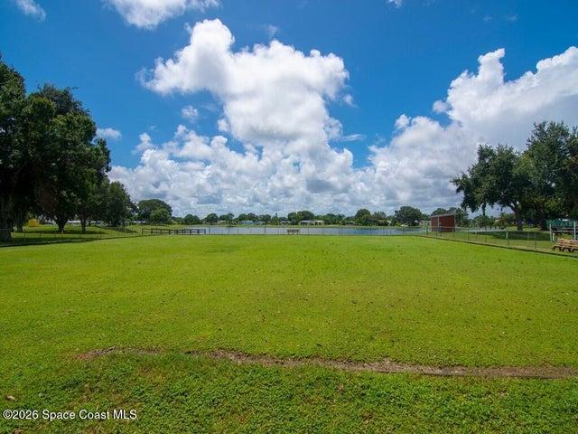 Surrounding community with a water view