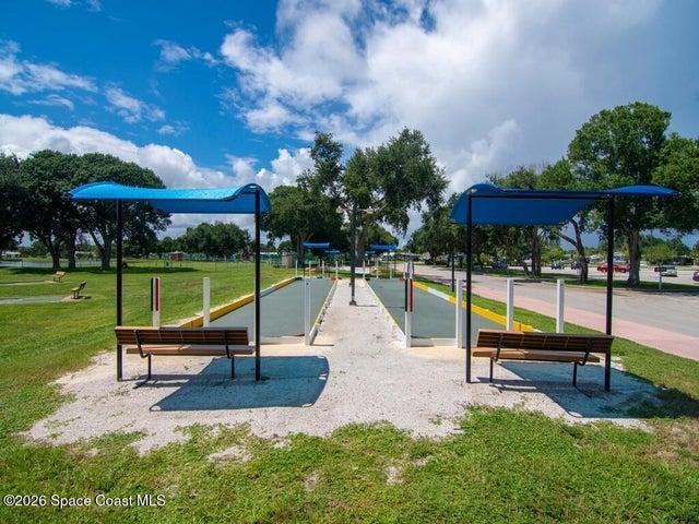 View of property's community featuring a bocce ball area