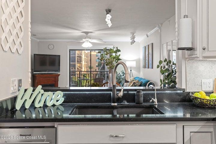 Upgraded faucet and large single basin sink
