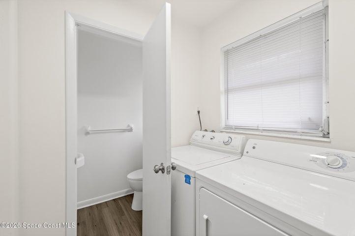 Convenient Half-Bath next to Garage