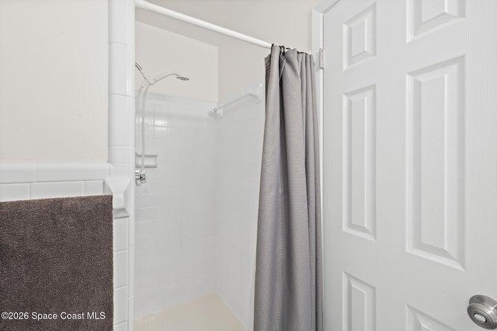 Walk-In Tiled Shower in Primary