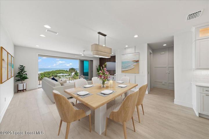 Dining, Living and Kitchen all have great views of the ocean.
