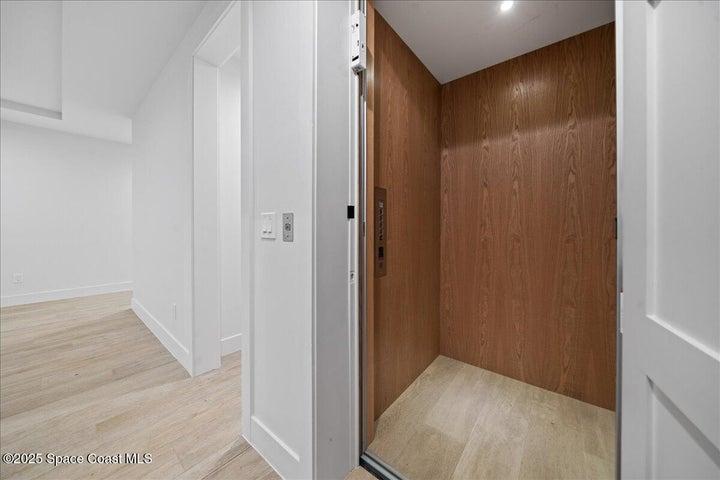 Private elevator in unit.