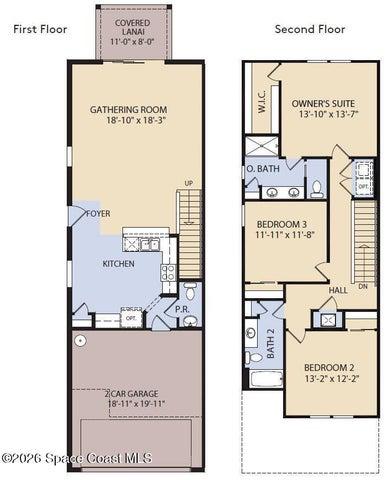 Floor Plan - Floor One and Floor Two