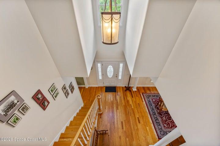 View from the upstairs landing