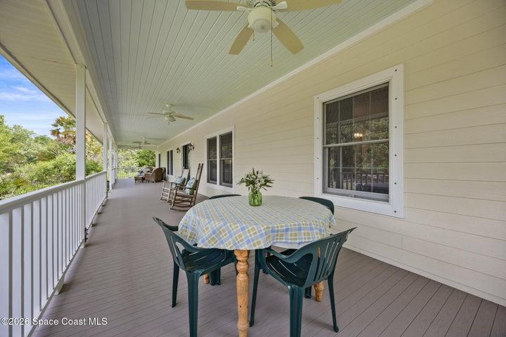 Expansive front porch