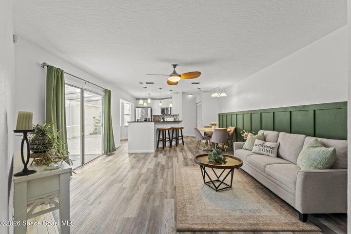 open living dining combo