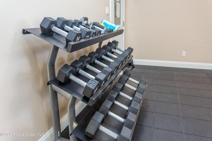 Modern weight room
